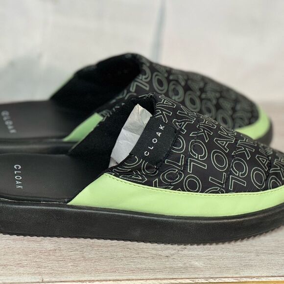 Cloak Black and Green Flats size 9 new - Picture 1 of 7